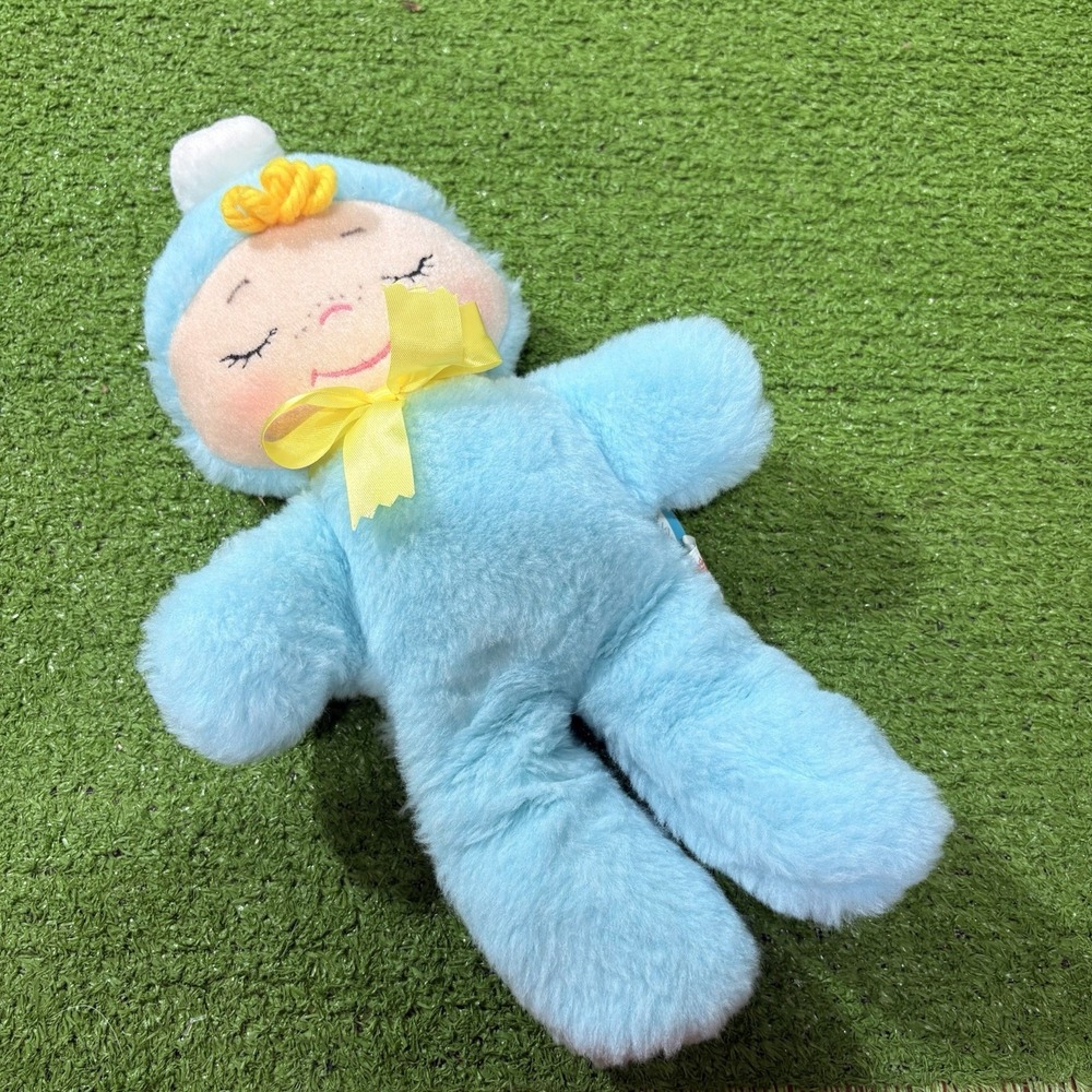 NEW‎ Vintage Baby Doll Douglas Cuddle Toys Blue Washable